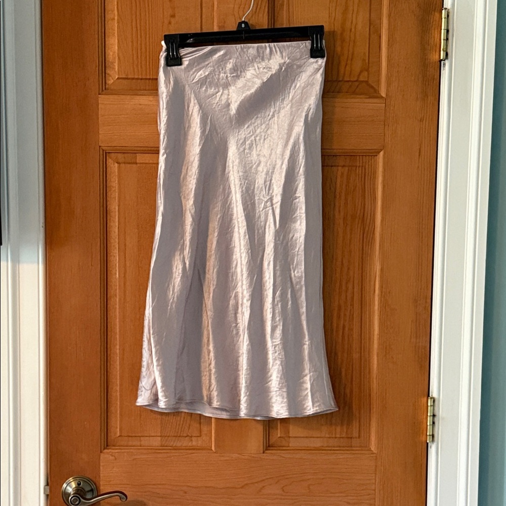 Babaton from Aritzia Size Extra Small Women's Teen Girl Champagne Satiny Skirt